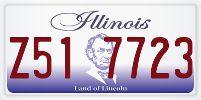IL license plate Z517723