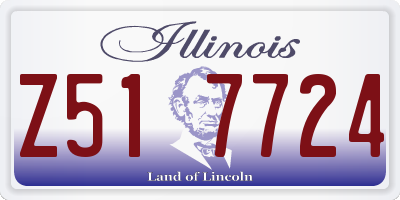 IL license plate Z517724
