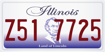 IL license plate Z517725