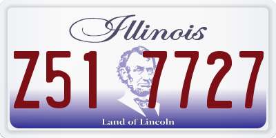 IL license plate Z517727