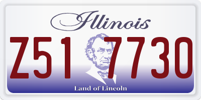 IL license plate Z517730