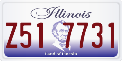 IL license plate Z517731