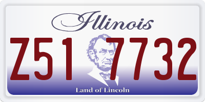 IL license plate Z517732