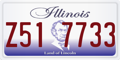 IL license plate Z517733