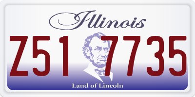 IL license plate Z517735