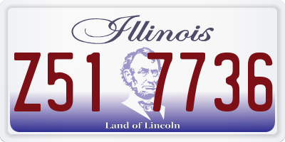 IL license plate Z517736