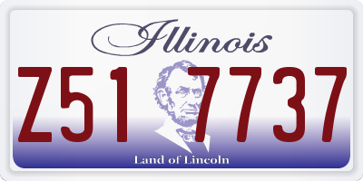 IL license plate Z517737