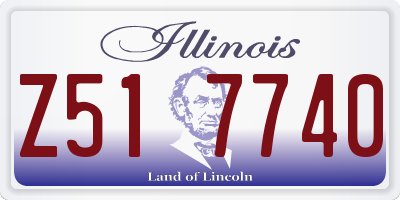 IL license plate Z517740
