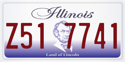 IL license plate Z517741