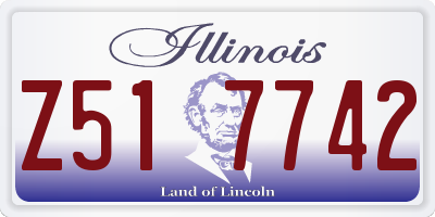 IL license plate Z517742