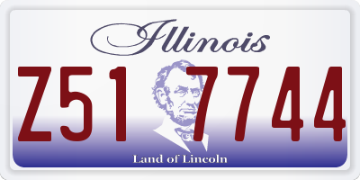 IL license plate Z517744