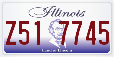 IL license plate Z517745