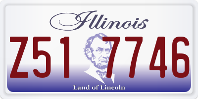IL license plate Z517746