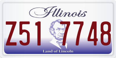 IL license plate Z517748