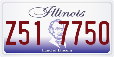 IL license plate Z517750