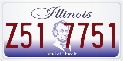 IL license plate Z517751