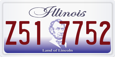 IL license plate Z517752