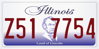 IL license plate Z517754
