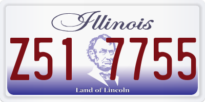 IL license plate Z517755