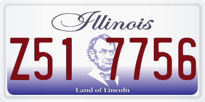 IL license plate Z517756