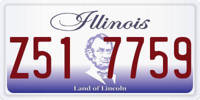 IL license plate Z517759