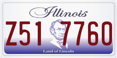 IL license plate Z517760
