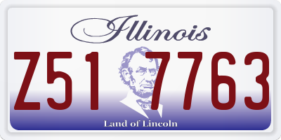 IL license plate Z517763