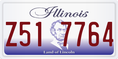 IL license plate Z517764