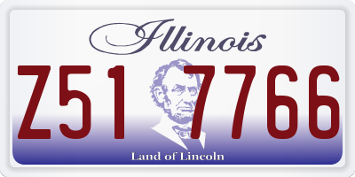 IL license plate Z517766