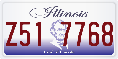 IL license plate Z517768