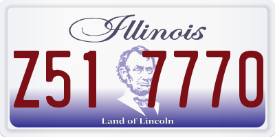 IL license plate Z517770