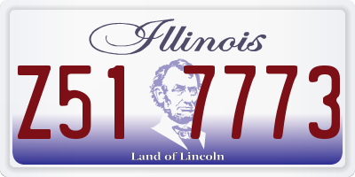 IL license plate Z517773