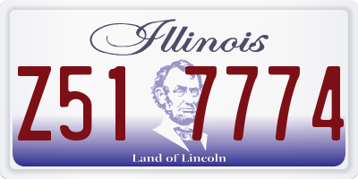IL license plate Z517774