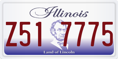IL license plate Z517775