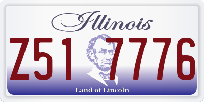 IL license plate Z517776