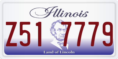 IL license plate Z517779