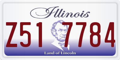 IL license plate Z517784