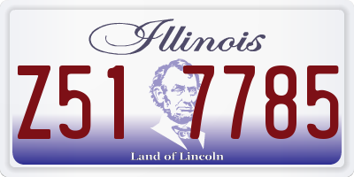 IL license plate Z517785