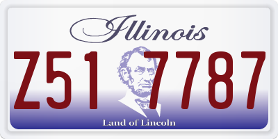 IL license plate Z517787