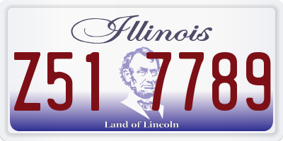 IL license plate Z517789