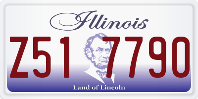IL license plate Z517790