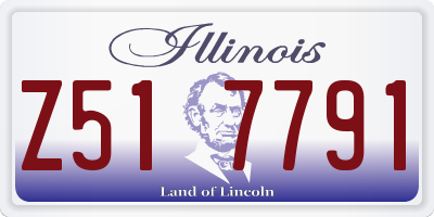 IL license plate Z517791