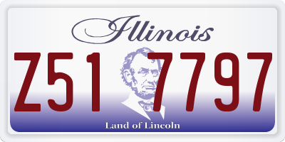 IL license plate Z517797