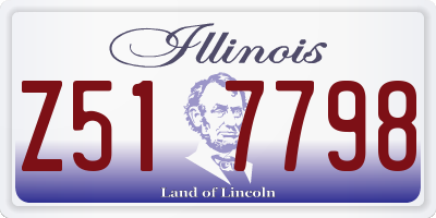 IL license plate Z517798