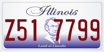 IL license plate Z517799