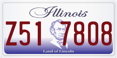 IL license plate Z517808