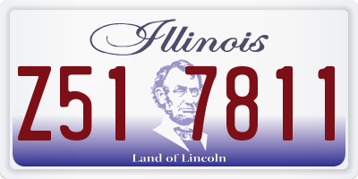 IL license plate Z517811