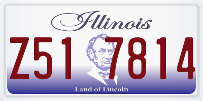 IL license plate Z517814