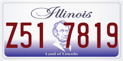 IL license plate Z517819