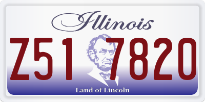 IL license plate Z517820